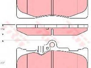 Гальмівні колодки дискові Lexus GS 300430460 TRW GDB3398 на LEXUS GS седан (GRS19_, UZS19_, GWS19_)