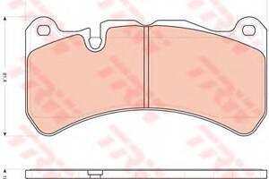Гальмівні колодки дискові MASERATI GhibliQuattroporte F 13&gt &gt  TRW GDB1739 на MERCEDES-BENZ CLK (C209)