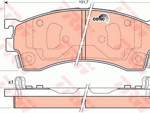 Гальмівні колодки дискові MAZDA 323/323F/626/626 Estate/Wagon