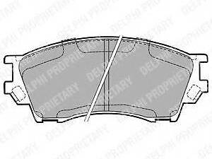 Гальмівні колодки дискові MAZDA Xedos F 93-01 DELPHI LP1063 на MAZDA EUNOS 800 (TA)