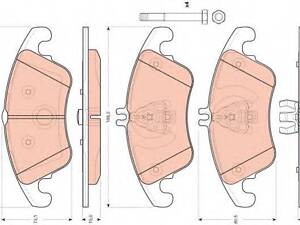 Тормозные колодки дисковые MERCEDES 204211212 07 TRW GDB1737 на MERCEDES-BENZ CLS (C218)