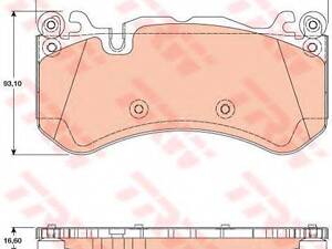 Гальмівні колодки дискові MERCEDES 216230221 600 F 06&gt &gt  TRW GDB1734 на MERCEDES-BENZ CLS (C218)