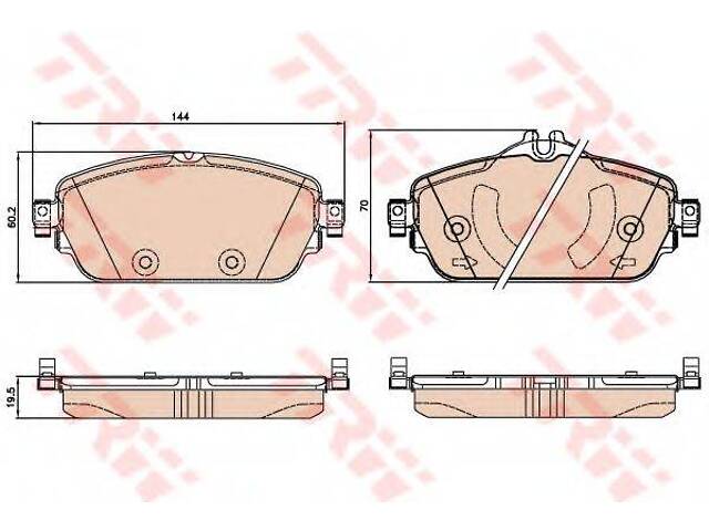 Гальмівні колодки дискові MERCEDES C (W205) F 13> > TRW TRW GDB2070 на MERCEDES-BENZ C-CLASS (W205)