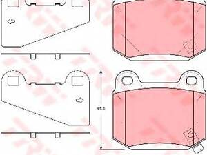 Тормозные колодки дисковые MITSUBISHI - NISSAN - SUBARU Lancer Evolution 350Z Impreza TRW GDB3350 на SUBARU IMPREZA седан (