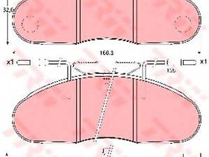 Гальмівні колодки дискові NISSAN - NISSAN-MOTOR IBERICA - RENAULT - SANTANA L35.100L35.85Trade 10 TRW GDB1077 на RENAULT