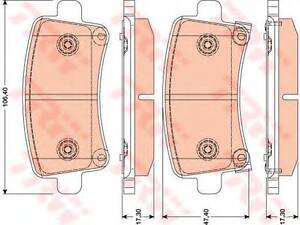 Гальмівні колодки дискові OPEL Insignia R 08&gt &gt TRW GDB1784 на SAAB 9-5 (YS3G)