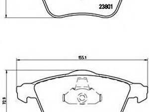 Тормозные колодки дисковые, Audi A4 1.6-3.2FSi/A6 III/A6 Quattro III 4.2 04- /T-5