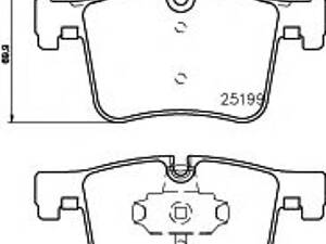 Гальмівні колодки дискові перед. BMW 5 (F10), 5 Touring (F11), X3 (F25), Z4 (E89) 09 - 8DB 355 015-781