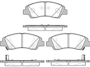 Тормозные колодки дисковые перед. Hyundai I10 1.0/1.2 12.13-