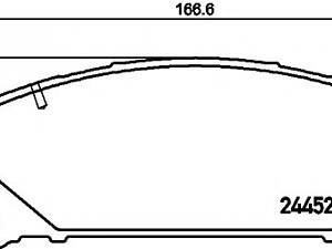 Гальмівні колодки дискові перед. Lexus RX 08-/Toyota Rav 4 12- 8DB 355 015-461