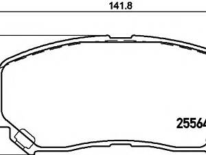 Гальмівні колодки дискові перед. Mazda Cx-5 2.0/2.2D/2.5 11.11- 8DB 355 020-511