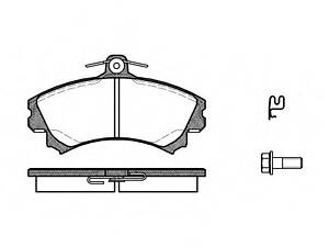 Гальмівні колодки дискові перед. Mitsubishi Colt VI, Smart ForFour 1.1-1.5d 04-12 (17.2mm) 0590 21
