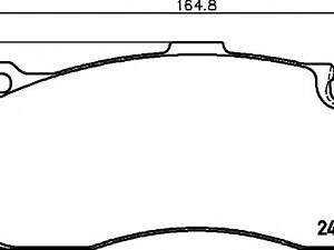 Гальмівні колодки дискові передні BMW 1 (E81), 1 (E82), 1 (E87), 1 (E88), 3 (E90), 3 (E91), 3 (E92), 3 (E93) 1.6-3.0D 06