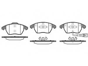 Гальмівні колодки дискові передній Audi A1, A3, TT// Seat Altea, Ibiza// Skoda Octavia, Rapid// VW Beetle, Caddy, Golf 1