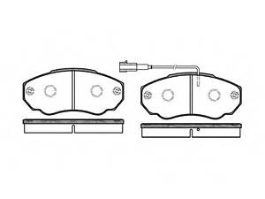 Гальмівнi колодки дисковi перед. Fiat Ducato 02-/Peugeot Boxer 02-