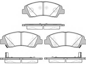 Гальмівні колодки дискові перед. Hyundai I10 1.0/1.2 12.13-