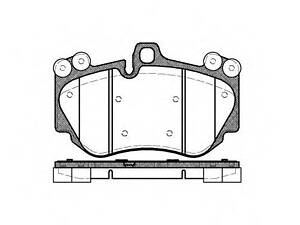 Тормозные колодки дисковые ROADHOUSE 2114000 на PORSCHE CAYENNE (955)