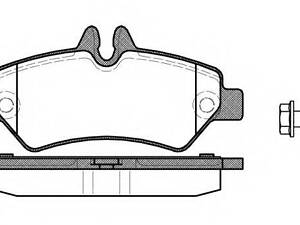 Гальмівні колодки дискові ROADHOUSE 2124602 на MERCEDES-BENZ SPRINTER 3,5-t автобус (906)