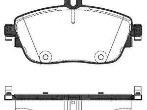 Тормозные колодки дисковые ROADHOUSE 2148508 на MERCEDES-BENZ B-CLASS (W246, W242)