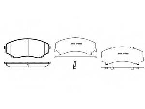 Тормозные колодки дисковые ROADHOUSE 239722 на MAZDA MPV Mk II (LW)