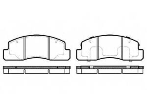 Гальмівні колодки дискові ROADHOUSE 249500 на TOYOTA DYNA 300 c бортовой платформой/ходовая часть