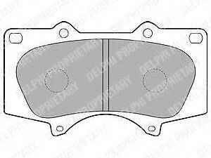 Тормозные колодки дисковые TOYOTA Land Cruiser F 03 DELPHI LP1782 TOYOTA LAND CRUISER PRADO (KDJ15_, GRJ15_)