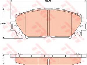 Гальмівні колодки дискові TOYOTA Yaris F 06&gt &gt TRW GDB3459 на GREAT WALL VOLEEX C30 седан