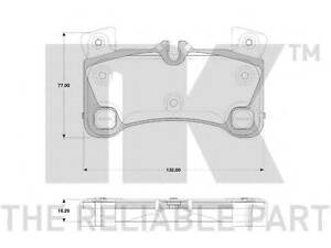 Гальмівні колодки дискові зад. Audi Q7/Porsche Cayenne/VW Touareg 3.0Tdi-6.0W12 08.04-