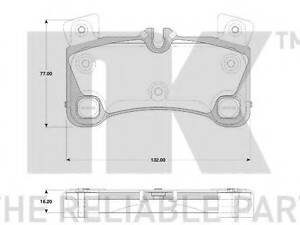 Гальмівні колодки дискові зад. Audi Q7/Porsche Cayenne/VW Touareg 3.0Tdi-6.0W12 08.04-