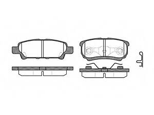 Гальмівні колодки дискові зад. Citroen C4/ Jeep Compass, Patriot/ Mitsubishi Lancer, Outlander, Pajero/ Peugeot 4007 1.6