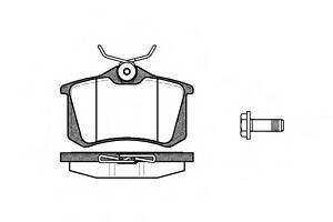 Тормозные колодки дисковые зад. Citroen/Peugeot/Renault/VAG (17mm)