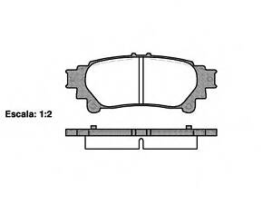 Гальмівні колодки дискові зад. Lexus RX 3.5i 08- 1395 00
