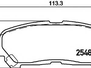 Гальмівні колодки дискові зад. Toyota Kluger II 3.5 07-/Highlander 2.7 09- 8DB 355 020-131