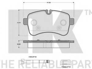 Гальмівні колодки дискові задн. Iveco Daily 35C15, 06-