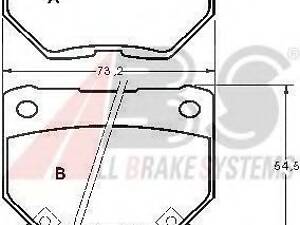 Гальмівнi колодки дисковi задн. Nissan 300 ZX 3.0 05.90-09.95 36719