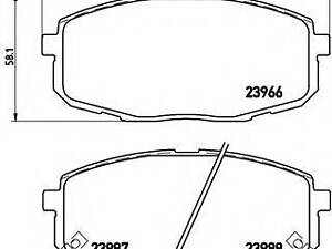 Гальмівні колодки дискові BREMBO P30034 на HYUNDAI ELANTRA GT (GD)