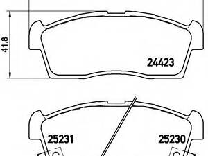 Гальмівні колодки дискові BREMBO P61108 на PEUGEOT ION