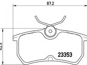 Гальмівні колодки дискові BREMBO P24047 на FORD FOCUS (DAW, DBW)