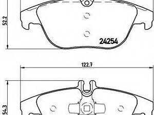 Гальмівні колодки дискові BREMBO P50104 на MERCEDES-BENZ C-CLASS седан (W204)