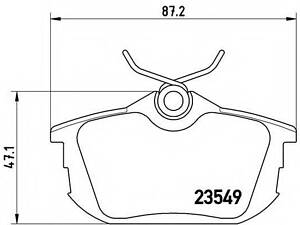 Гальмівні колодки дискові BREMBO P54023 на MITSUBISHI CARISMA (DA_)