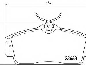 Гальмівні колодки дискові BREMBO P56036 на NISSAN PRIMERA (P11)