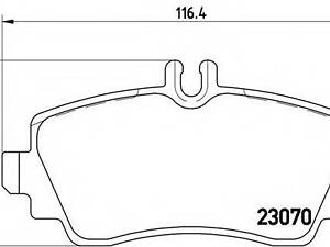 Гальмівні колодки дискові BREMBO P50035 на MERCEDES-BENZ A-CLASS (W168)