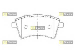 Гальмівні колодки дискові STARLINE BDS857P на RENAULT KANGOO BE BOP (KW0/1_)