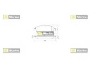 Гальмівні колодки дискові STARLINE BDS842P на CITROEN XSARA PICASSO (N68)