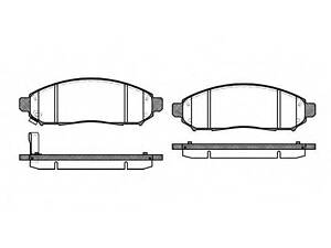 Гальмівні колодки дискові ROADHOUSE 2116201 на NISSAN FRONTIER / NP300 (D40)
