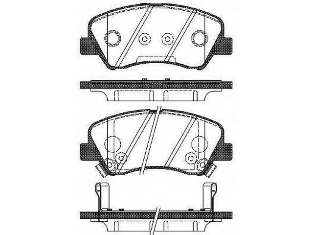 Гальмівні колодки дискові ROADHOUSE 2148802 на KIA RIO III (UB)