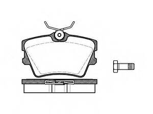 Гальмівні колодки дискові ROADHOUSE 259100 на VW TRANSPORTER / CARAVELLE Mk IV автобус (70XB, 70XC, 7DB, 7DW)