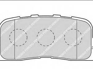 Гальмівні колодки дискові FERODO FDB1909 на TOYOTA CAMRY седан (MCV3_, ACV3_, _XV3_)