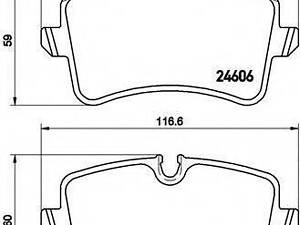 Гальмівні колодки дискові BREMBO P85118 на AUDI A7 Sportback (4GA, 4GF)