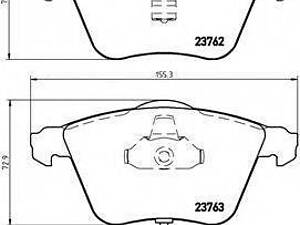 Гальмівні колодки дискові BREMBO P85056 на AUDI A6 седан (4B2, C5)